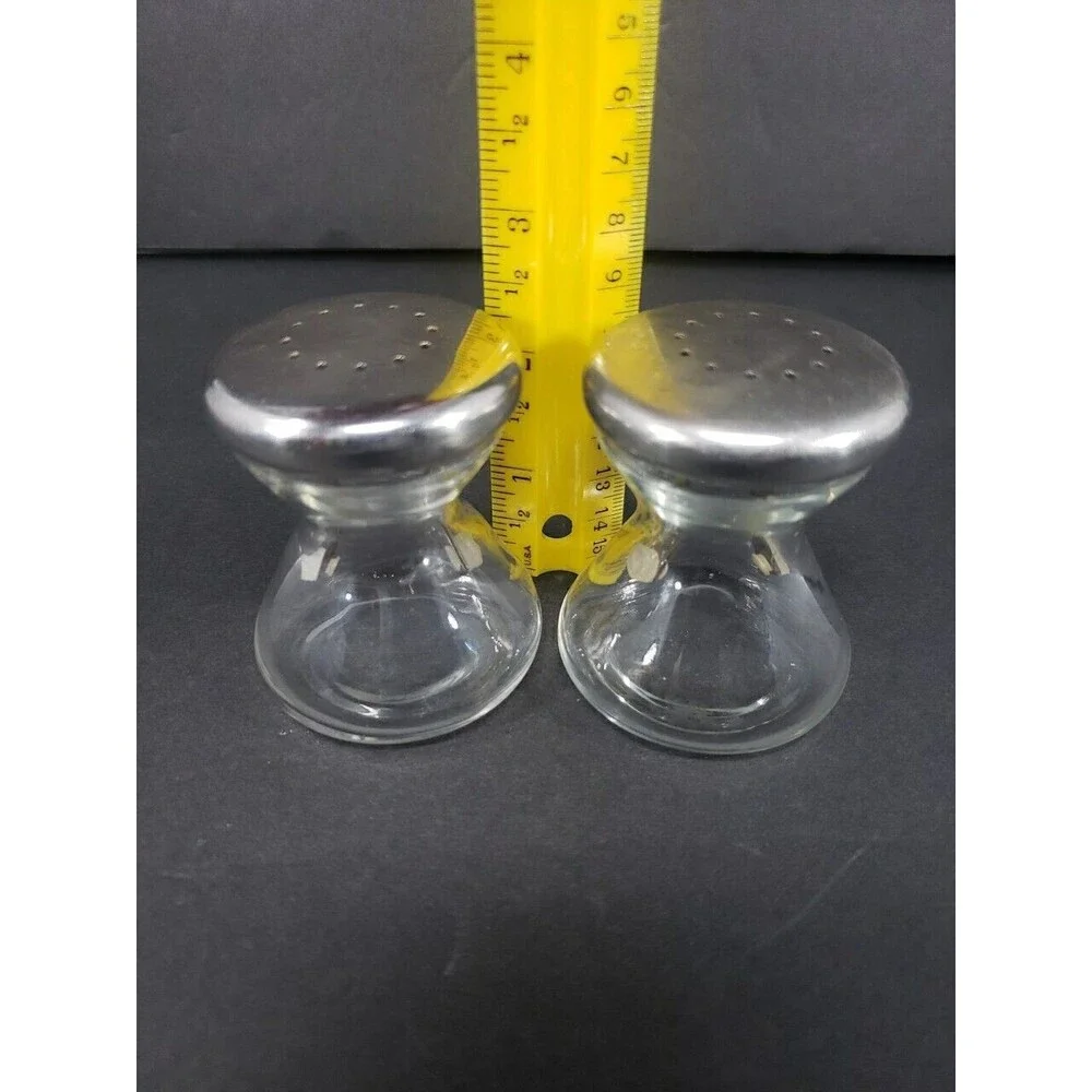 STAR TREK Style Hourglass Salt & Pepper Shakers Made in USA VTG MCM See Photos